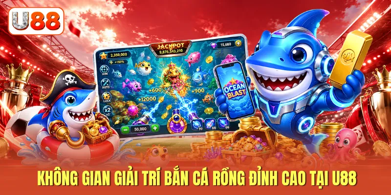 Không gian giải trí bắn cá rồng đỉnh cao tại U88